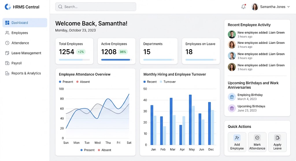 HR Management System (HRMS) — Cloud-Based Human Resource Software