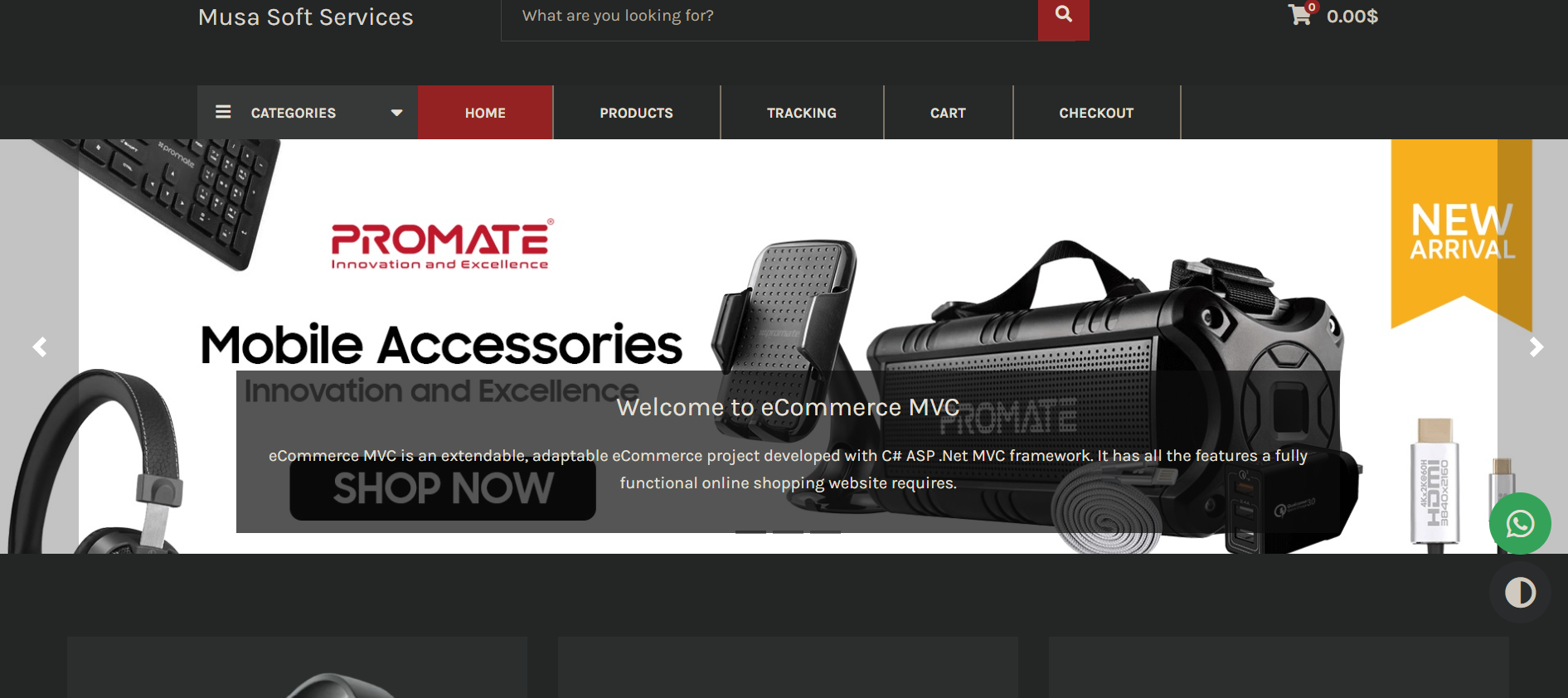 Ecommerce Platform — ASP.NET MVC Online Shopping Solution