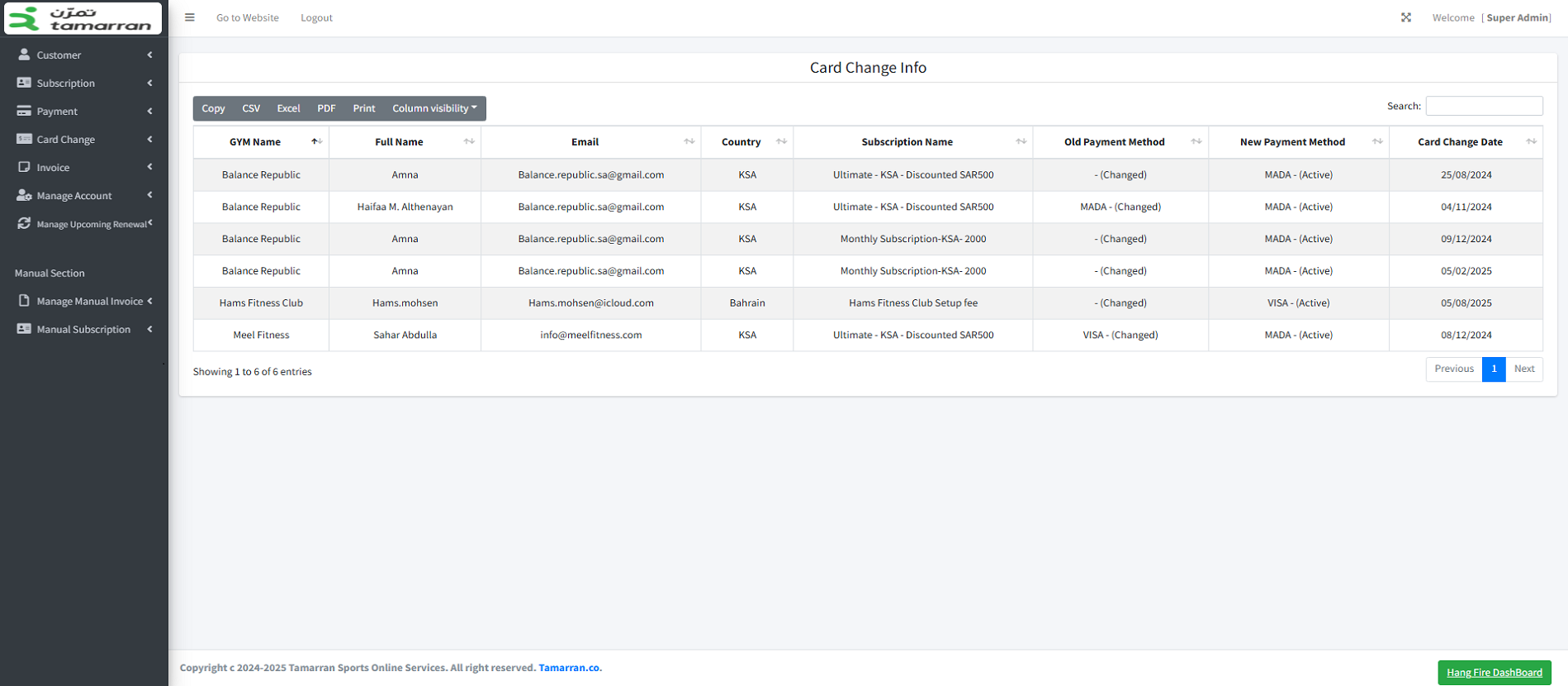 Tamarran — All-in-One Gym Management & Booking Software