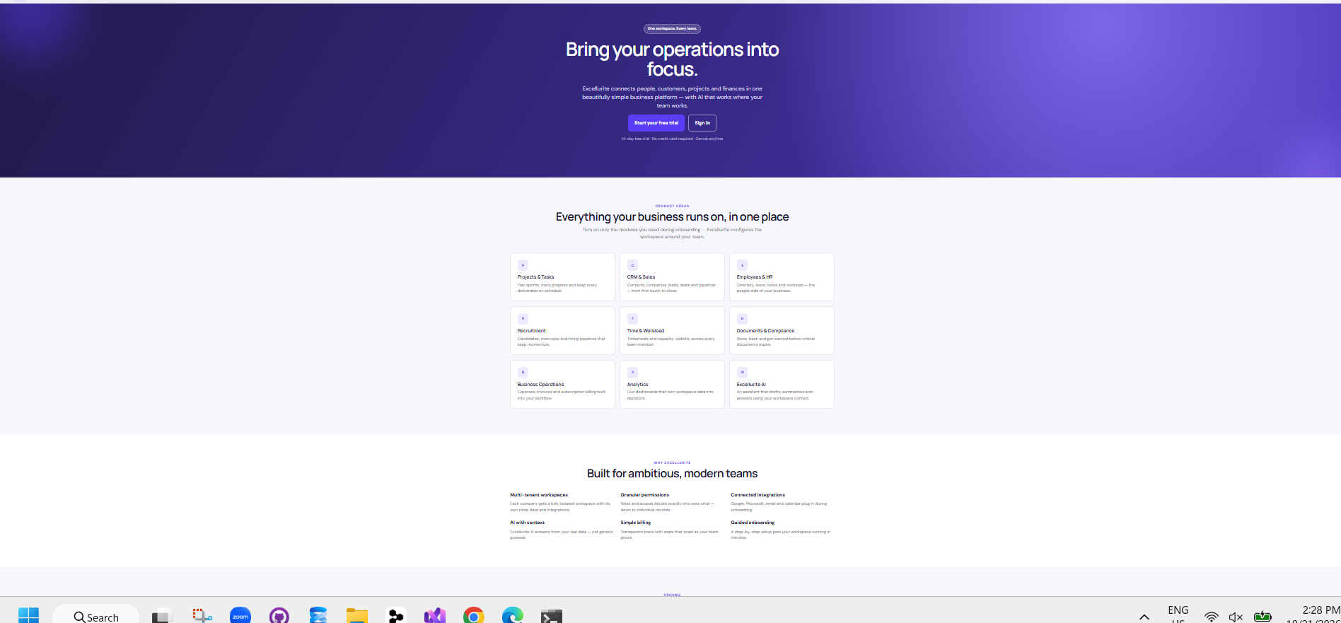 Excellurite — All-in-One Business Management Platform