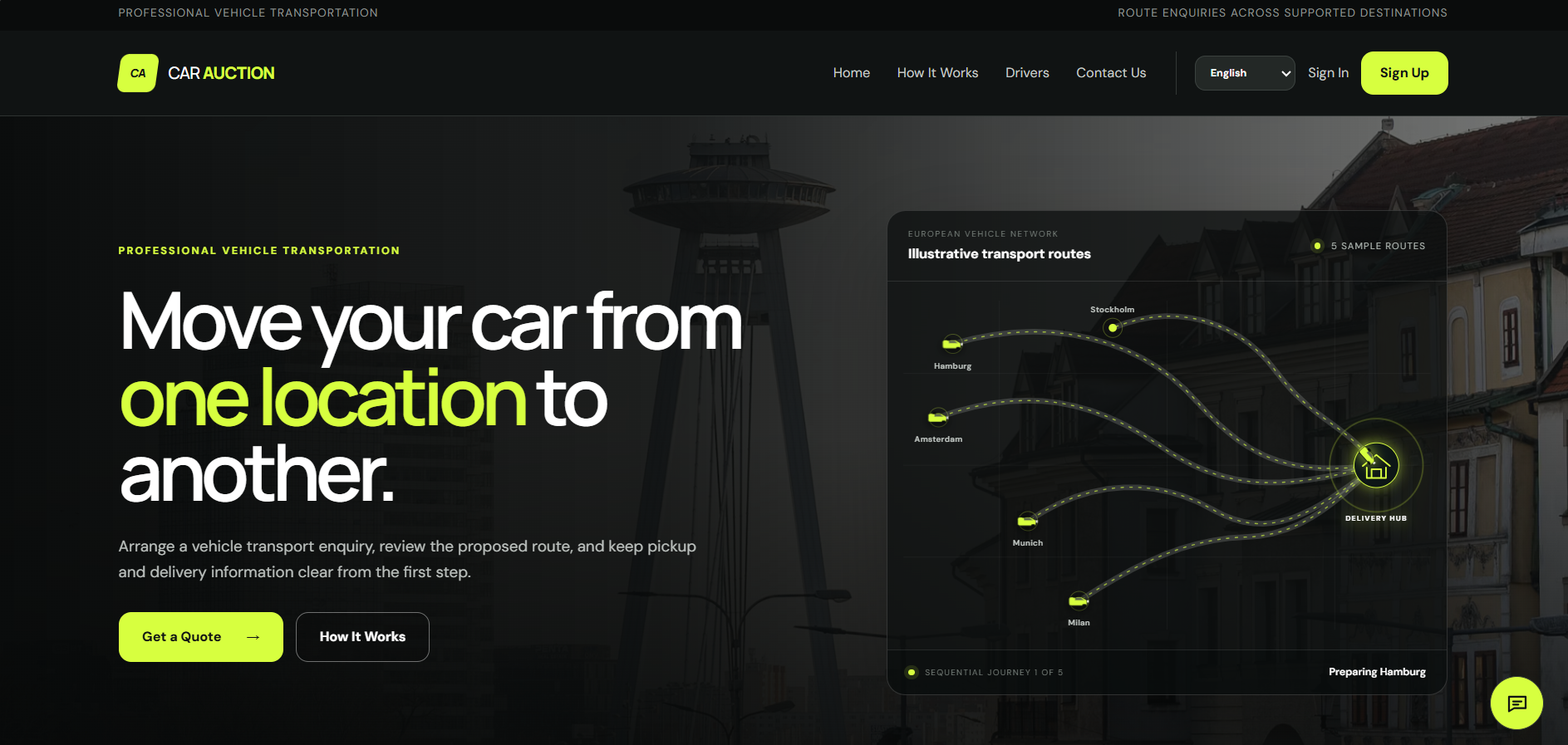Car Auction — Professional Vehicle Transportation Platform