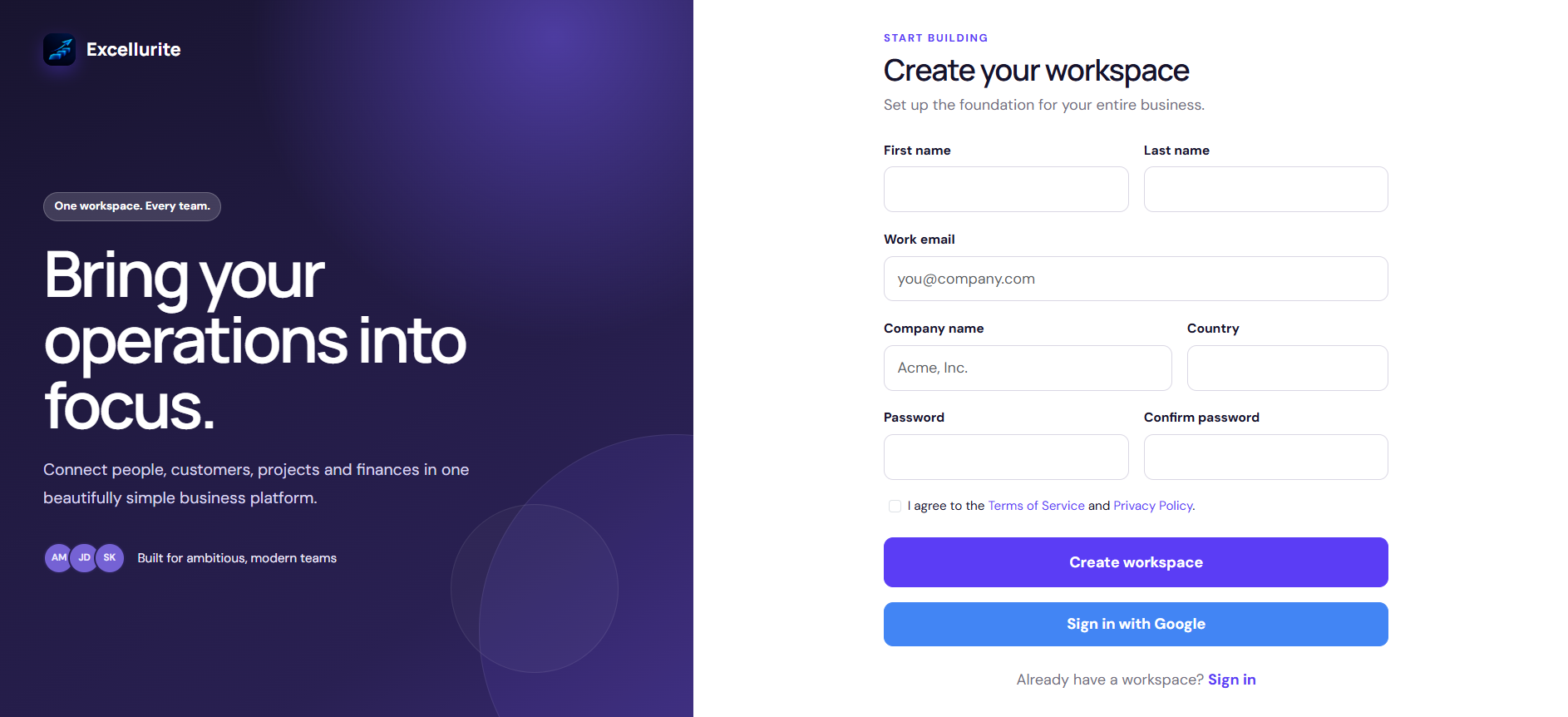Excellurite — All-in-One Business Management Platform