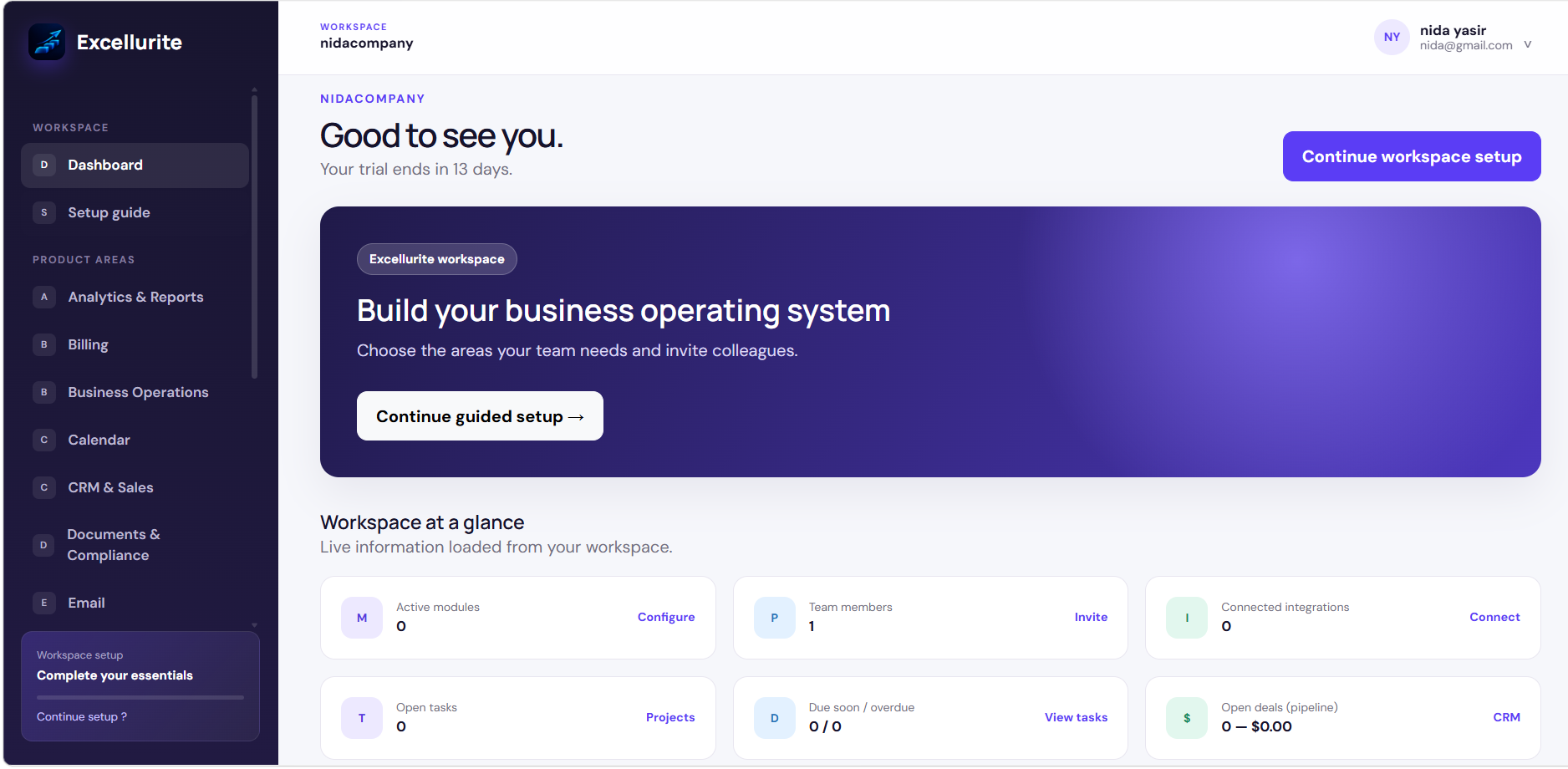 Excellurite — All-in-One Business Management Platform